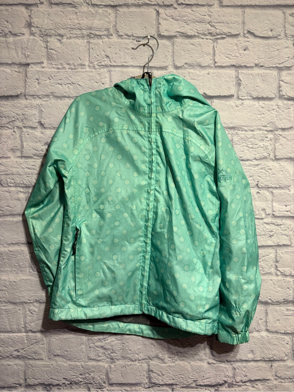 Mckinley Mint Green Kids' Hooded Jacket Small